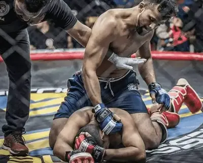 Sanoob 2016, won First National MMA Championship